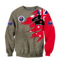 Anzac day remembrance Kiwi and Australia Veteran uniforms 3D print shirt