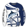 Custom name Marlin fishing boat team Catch and Release 3D Design print shirts