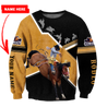 Personalized Name Rodeo 3D All Over Printed Unisex Shirts Bucking Horse