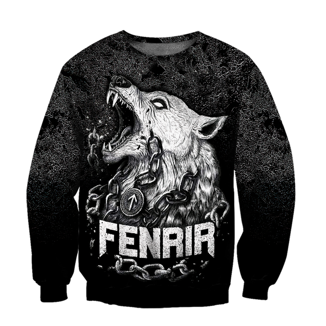 Premium Fenrir Wolf 3D All Over Printed Unisex Shirts