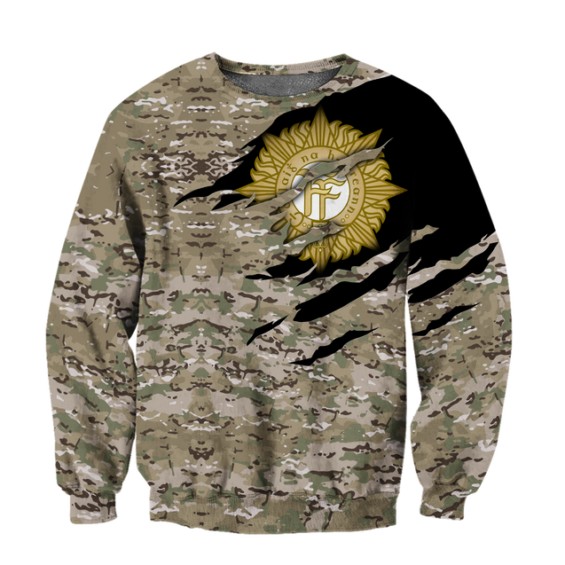 Irish Army 3D Hoodie Shirt For Men And Women