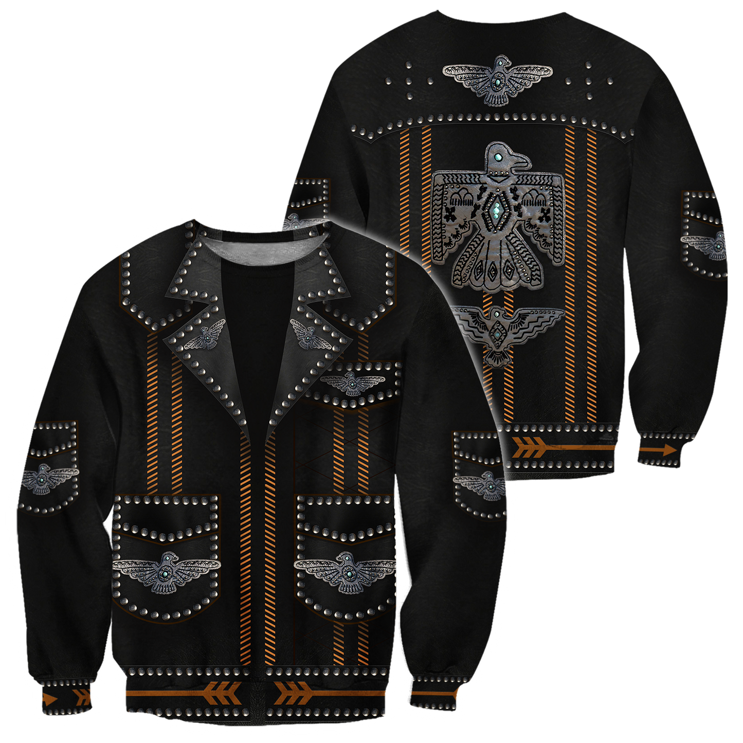 Native Cowboy Jacket No13 Cosplay 3D Over Printed Unisex Deluxe Hoodie ML