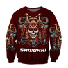 Premium Unisex All Over Printed Samurai Skull Shirts MEI