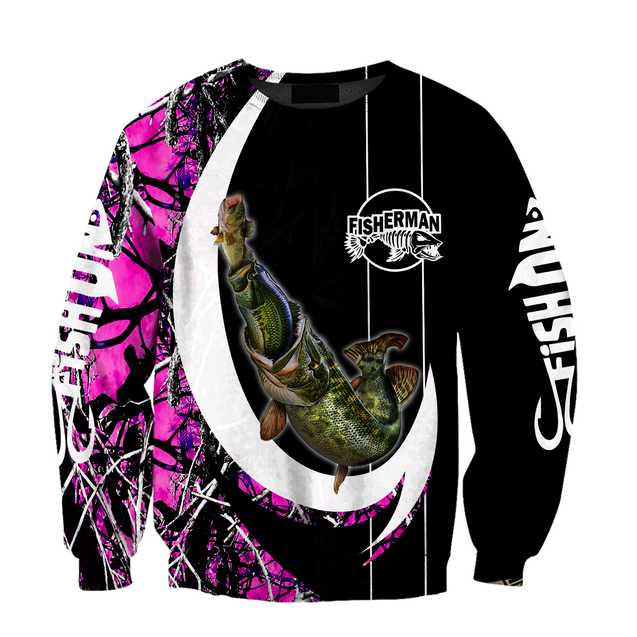 The great fish eats the small Country Girl Camo Hook 3d print shirts