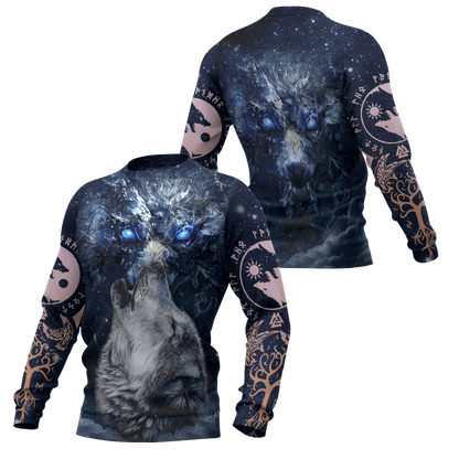 Wolf 3D All Over Printed Unisex Shirts