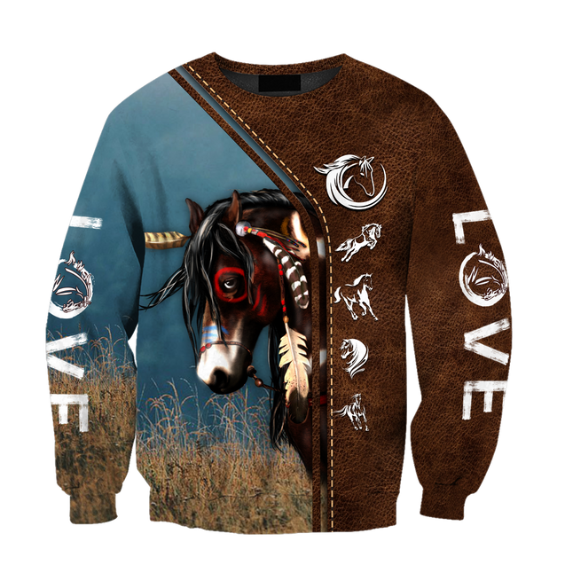 Native Horse American Paint Horse 3D All Over Printed Shirts For Men And Women TR1911201ND