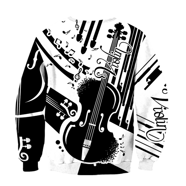 Violin Musical Instrument 3D All Over Printed Hoodie For Men And Women