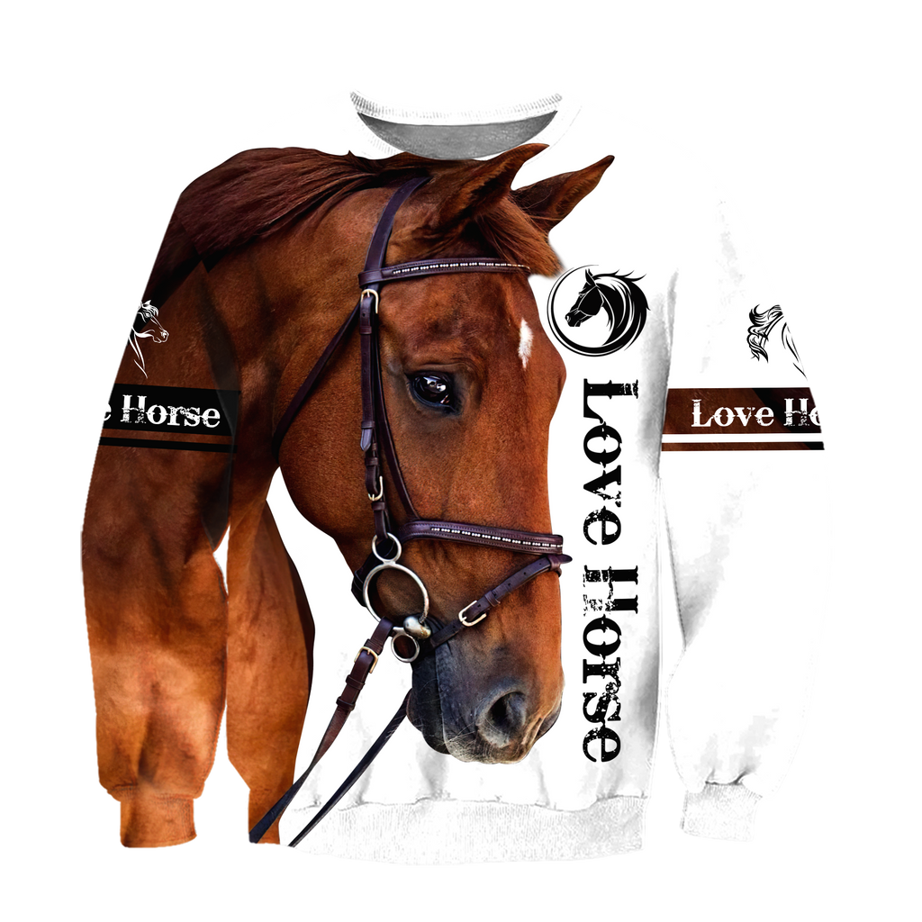 Love Horse 3D All Over Printed Hoodie Pi112056