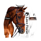 Love Horse 3D All Over Printed Hoodie Pi112056