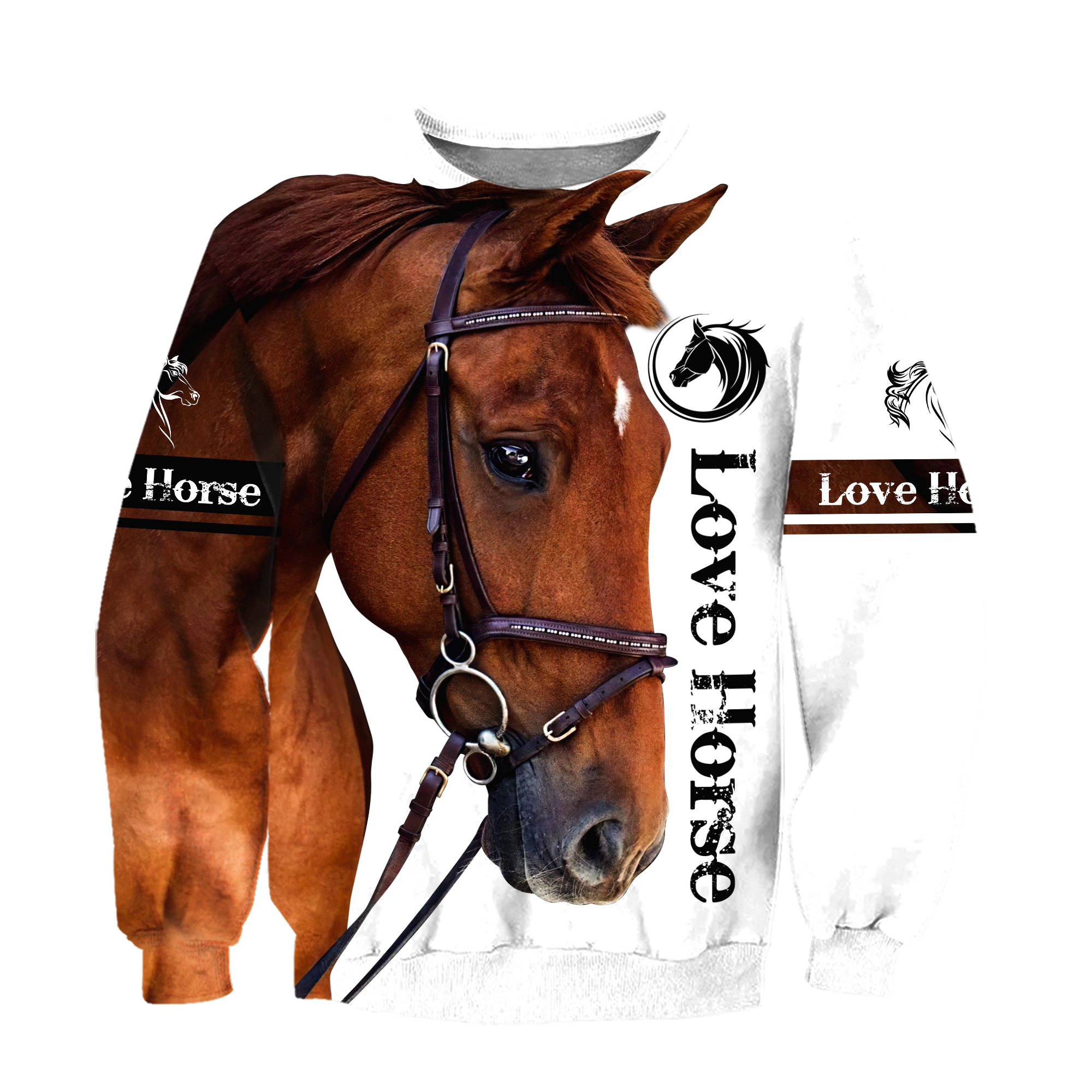 Love Horse 3D All Over Printed Hoodie Pi112056