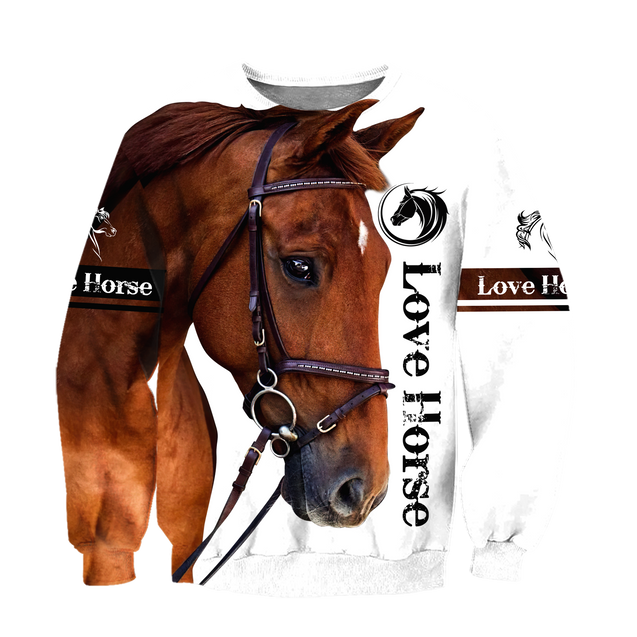 Love Horse 3D All Over Printed Hoodie Pi112056