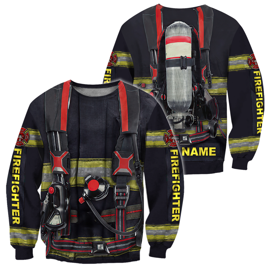 Customize Name Firefighter Hoodie For Men And Women TNA06052106