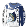 Custom name Sailfish fishing Catch and Release 3D Design print shirts