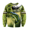 Custom name Bass Master Fishing camo 3D print shirts