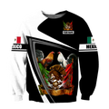 Personalized Name Rooster Mexico 3D All Over Printed Hoodie