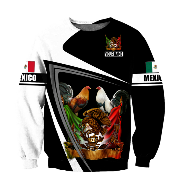 Personalized Name Rooster Mexico 3D All Over Printed Hoodie