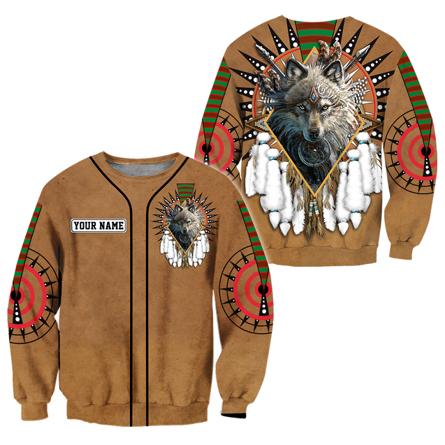 Custom Name Native American3D All Over Printed Unisex Shirts