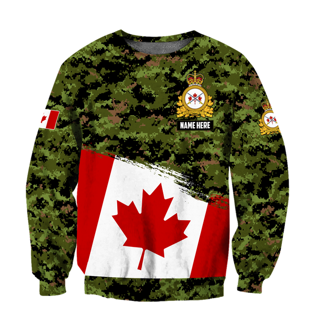 Personalized Name XT Canadian Army Pullover 3D All Over Printed Shirts TNA12032105