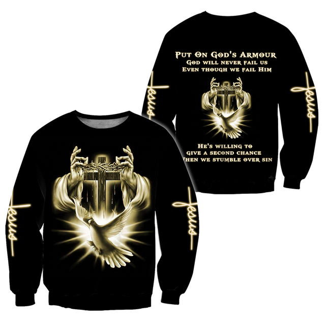 Premium Unisex Hoodie 3D All Over Printed Easter Day Christian Jesus No11 ML