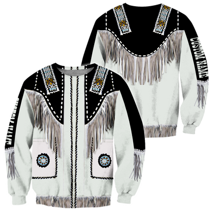 Native Cowboy Jacket No17 Cosplay Custom Name 3D Over Printed Unisex Deluxe Hoodie ML