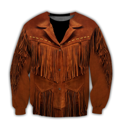 Native Cowboy Jacket No23 Cosplay 3D Over Printed Unisex Deluxe Hoodie ML