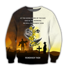 Premium Unisex Hoodie 3D All Over Printed Remember Them Anzac Day Kiwi And Fern ML