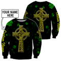 Irish St.Patrick day 3d hoodie shirt for men and women custom name