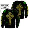 Irish St.Patrick day 3d hoodie shirt for men and women custom name