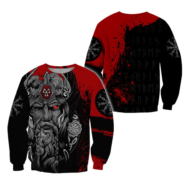 Viking Odin 3D All Over Printed Unisex Shirts