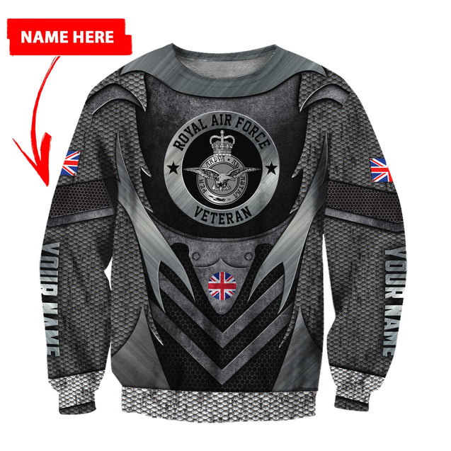 Custom Name XT Royal Air Force Army 3D Printed Shirts Pi13042106