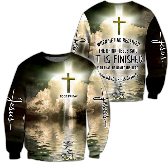 Premium Unisex Hoodie 3D All Over Printed Easter Day Christian Jesus No45 ML