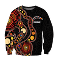 Custom name Aboriginal turtles circle dots 3D design printed shirts