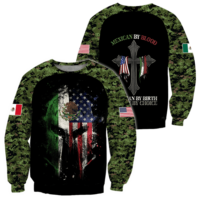 Mexican By Blood 3D All Over Printed Unisex Shirts