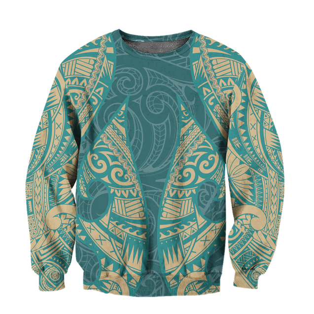 New Zealand Maori Tattoo 3D All Over Printed Unisex Shirts