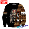 Customized name Native American 3D All Over Printed Unisex Shirts