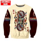 Customized name Native American 3D All Over Printed Unisex Shirts