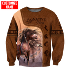 Customized Name Native American 3D All Over Printed Shirts for Women