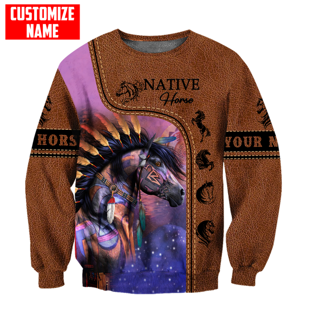 Customized Name Native American 3D All Over Printed Shirts for Women