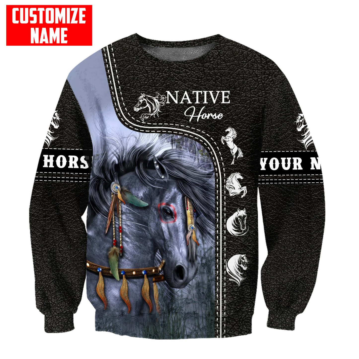 Customized Name Native American 3D All Over Printed Shirts for Women