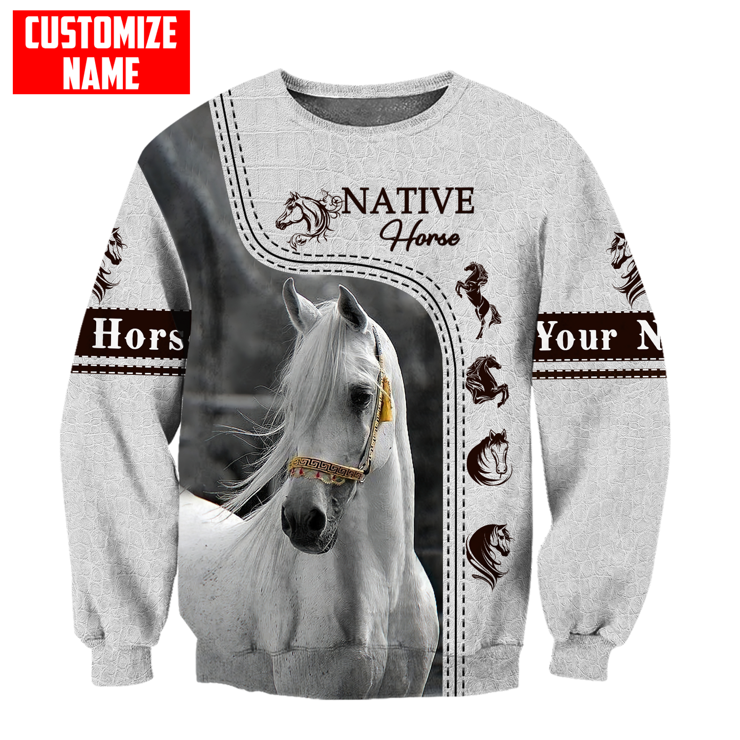 Customized Name Native American 3D All Over Printed Shirts for Women