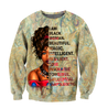 African I Am Black Woman Girl Unisex Deluxe Hoodie ML