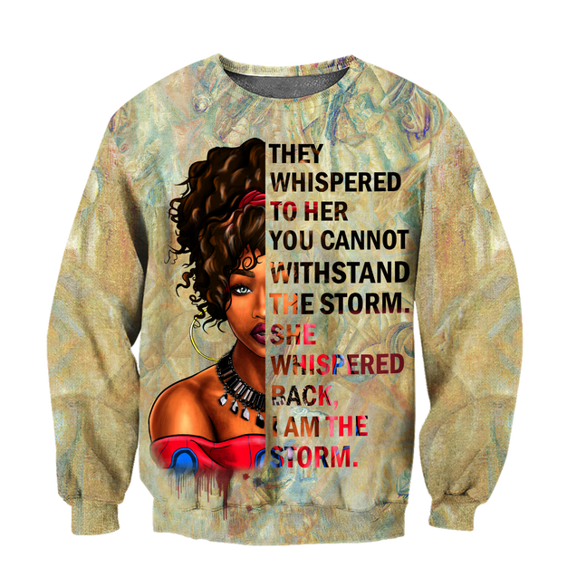 African They Whispered Girl Unisex Deluxe Hoodie ML