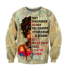 African They Whispered Girl Unisex Deluxe Hoodie ML