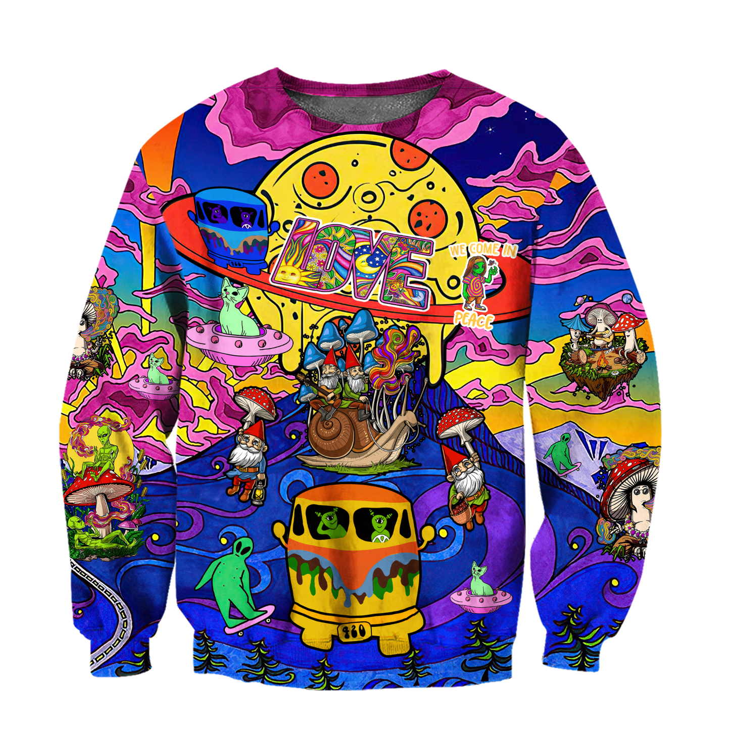 Trip To Galaxy Hippie Guys 3D All Over Printed Hoodie Shirts For Men And Women MH08122005HH