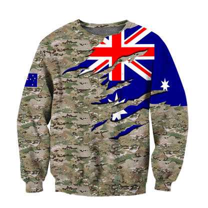 Remembrance Australia Camo Soldier 3D print shirts