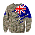 Remembrance Australia Camo Soldier 3D print shirts