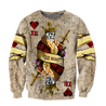 Customize Name Poker King Skull 3D All Over Printed Hoodie Shirts For Men And Women MH09122004ND