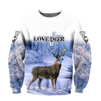 Love Deer 3D All Over Printed Shirts