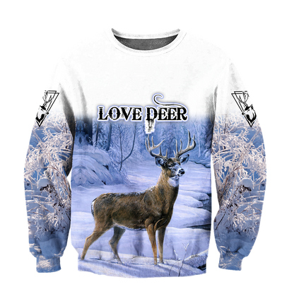 Love Deer 3D All Over Printed Shirts