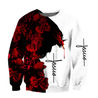 Premium Christian Jesus Catholic Red Roses 3D Printed Unisex Shirts